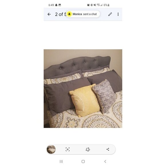 5 Piece Bed Set - Full Size (Top Cover & 2 Standard Pillowcases & 2 Pillows) - Picture 2 of 7